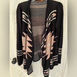 Small boho open cardigan. Great for dressing up or down!